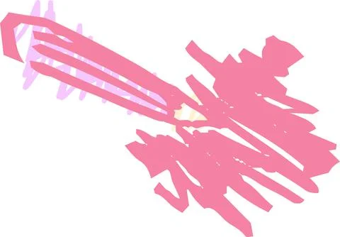 POP Pencil scribble drawn by a child Stock Illustration