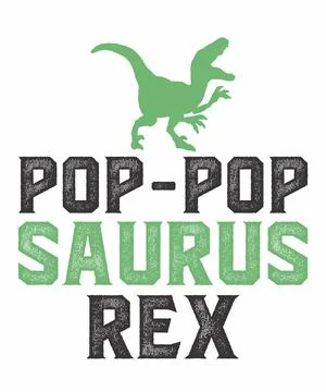 Pop-Pop Saurus Rex Stock Illustration