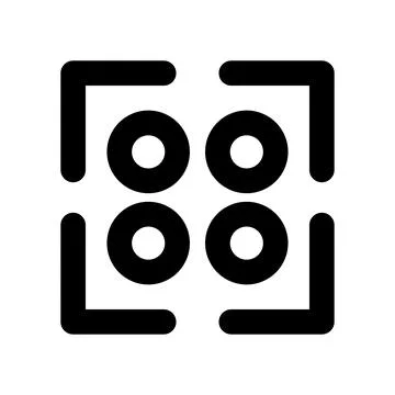 Pop QR code icon. Vector. Illustrazione stock