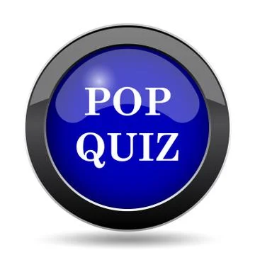 Pop quiz icon. Internet button on white background.. Ilustração Stock