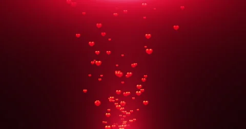 Pop-up red hearts Stock Footage 260627156