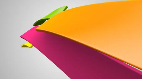 Pop Ribbons Stock Footage 23456506