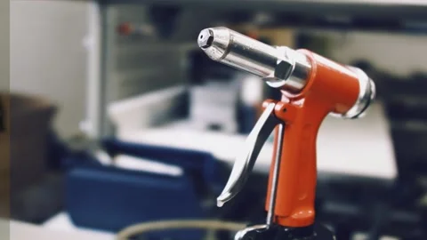 Pop rivet gun for metal. Stock Footage 98556580