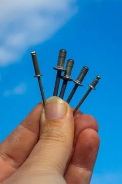 Pop rivets Stock Photos