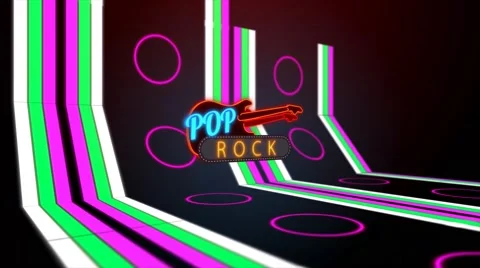 Pop Rock Text Animation Stock Footage 66113001