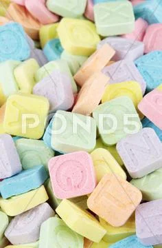\'pop Rocks\' In A Variety Of Pastel Colors
