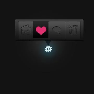 A pop-up sidebar for a website Stock Illustration