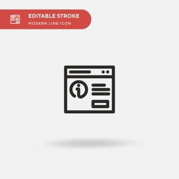 Pop Up Simple vector icon. Illustration symbol design template for web mobile Stock Illustration