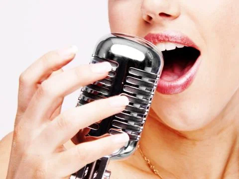 Pop singer Foto stock