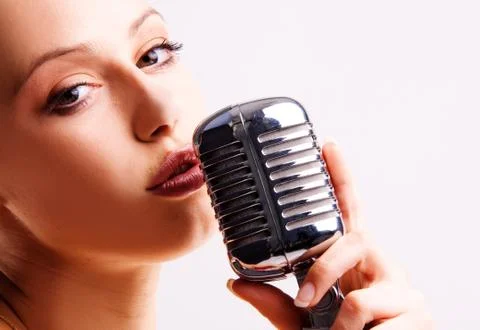 Pop singer Stock Photos