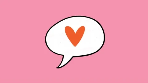 Pop up speech bubble with heart Stock Footage 153970058