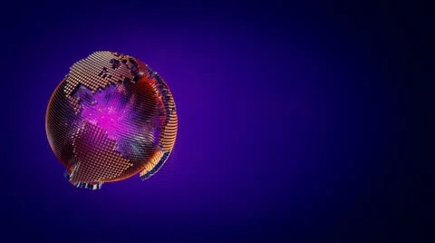 POP SPINNING GLOBE 3 Stock Footage 11105321