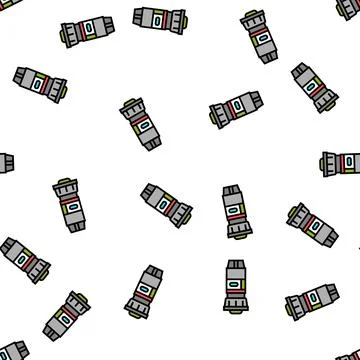 Pop up sprinkler water irrigation vector seamless pattern Stock Illustration