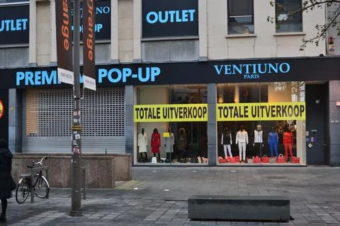 Pop-up stores outlet Stock Photos