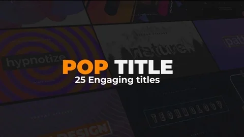 POP Titles Stock After Effects