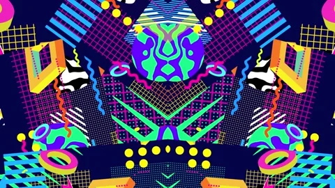 Pop Trendy Backgrounds 3. Motion Graphic Visual Show Loop Stock Footage 347106266