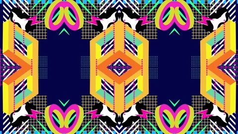 Pop Trendy Backgrounds 5. Motion Graphic Visual Show Loop Stock Footage 348124419