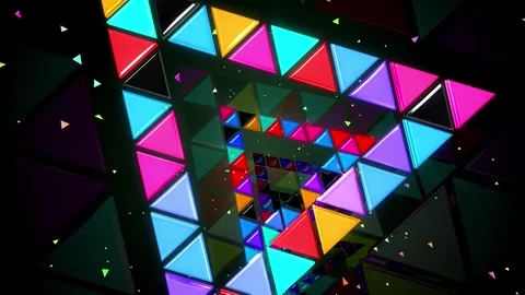 Pop triangle tunnel Stock Footage 242919971