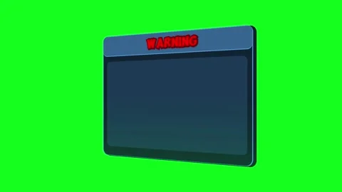Pop-up warning banner transition with text placeholder Stock Footage 344692708