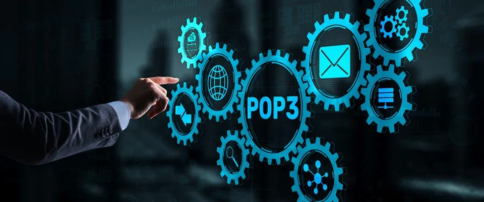 POP3. Post Office Protocol Version 3. Standard internet protocol Foto stock