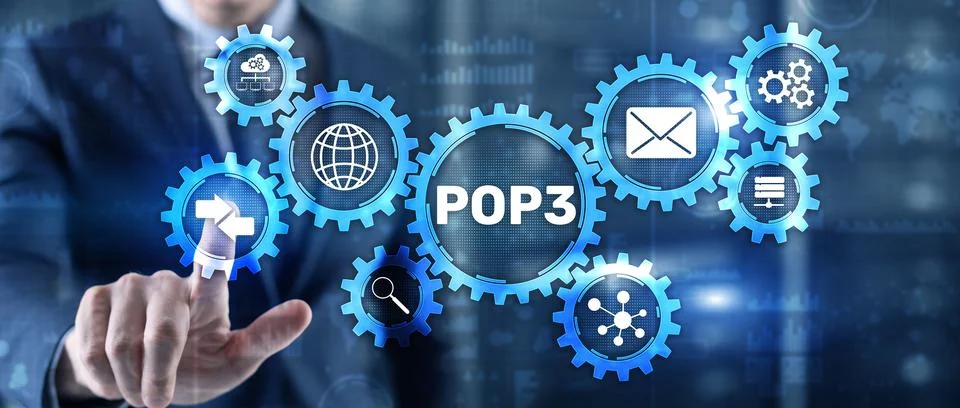Pop3 Protocol. It Technology Internet concept 写真素材