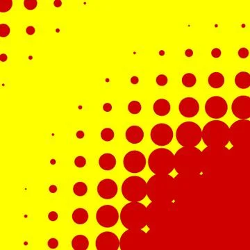 Popart, halftone pattern, background. Yellow and red, duotone backdrop Stock Illustration