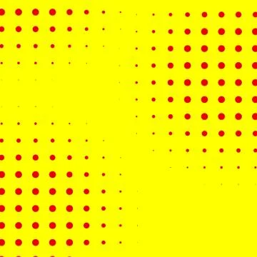 Popart, halftone pattern, background. Yellow and red, duotone backdrop Stock Illustration