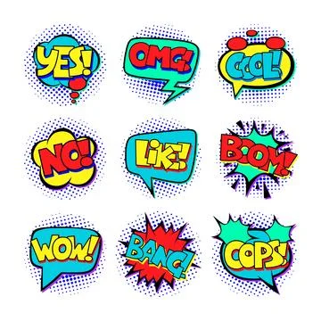 PopArtSpeech Stock Illustration
