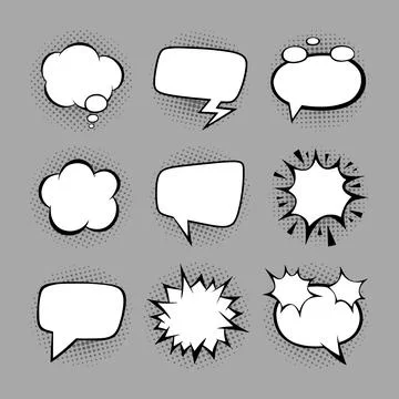 PopArtSpeech Stock Illustration