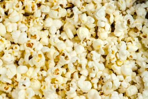 Popcorn from above Pattern Stock Photos