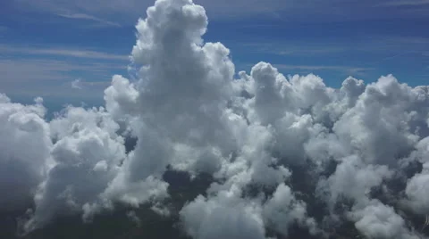 Popcorn Aerial Clouds, decks, layers, puffy 스톡 동영상 41862701