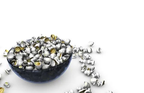Popcorn Bowl Stock Illustration