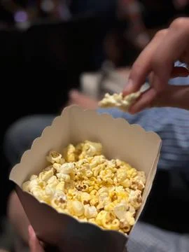 Popcorn Box at the Cinema Stock Photos