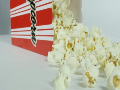 Popcorn Box Falling Stock Footage 73931736