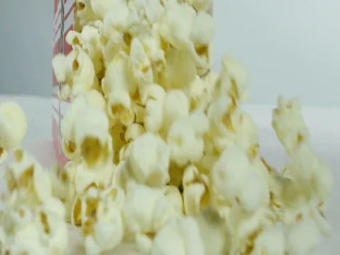 Popcorn Box Falling Forward Stock Footage 73931741