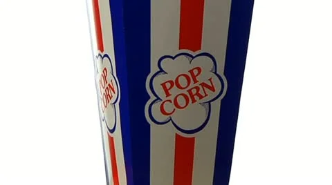 Popcorn box rotating Stock Footage 22665288