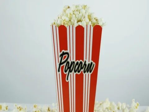 Popcorn Box Tilt Up Stock Footage 73931753