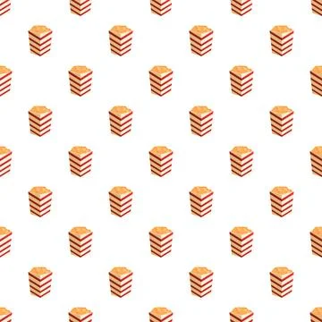 Popcorn boxes creating seamless entertainment pattern background 스톡 일러스트