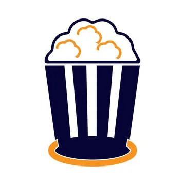 Popcorn, bucket, snack, corn, popcorn icon Stock Illustration