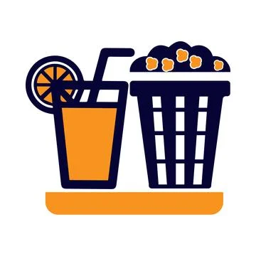 Popcorn, bucket, snack, corn, popcorn icon Stock Illustration