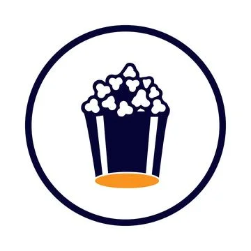 Popcorn, bucket, snack, corn, popcorn icon Stock Illustration