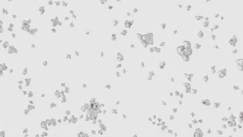 Popcorn Burst on Alpha Channel. Stock Footage 240400216