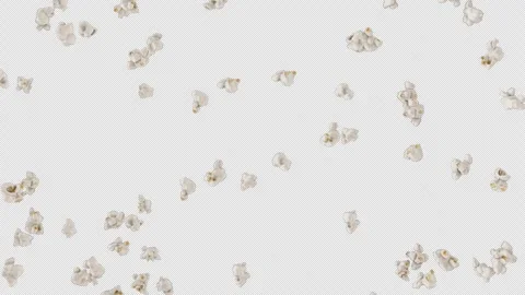 Popcorn Burst on Alpha Stock Footage 273658360