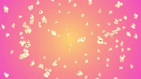 Popcorn Burst on Pastel Background Stock Footage 226083813