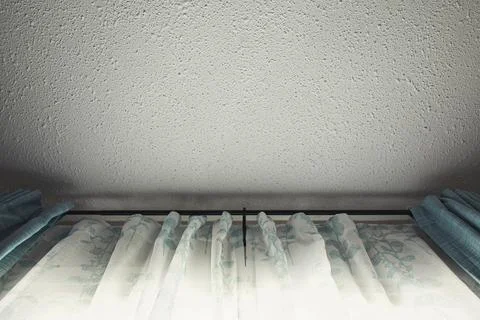 Popcorn ceiling in the house. Stock Photos
