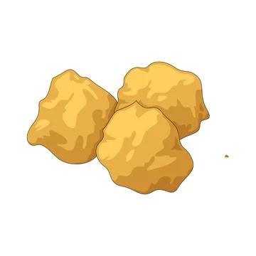 Popcorn chicken illustration Ilustración de archivo