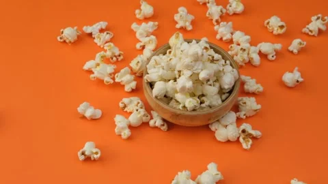 Popcorn close up Stock Footage 260162383
