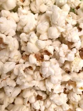 Popcorn close up. Stock Photos