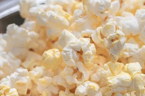 Popcorn in close-up. Stock Photos