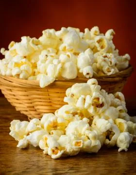 Popcorn closeup Stock Photos